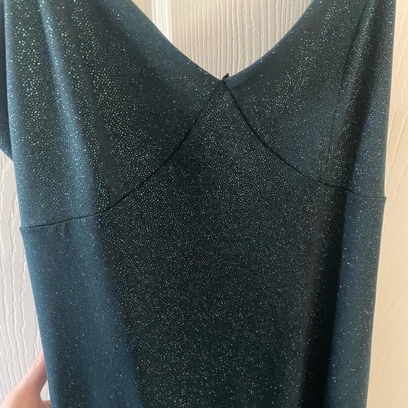 Teal sequin midi dress - Picture 2 of 3